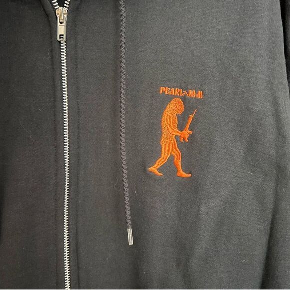 VTG AUTHENTIC Pearl Jam Hoodie 1998 Black - XXL RARE  Excellent Condition - Picture 3 of 4